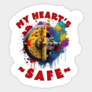 My Heart's Safe Sticker